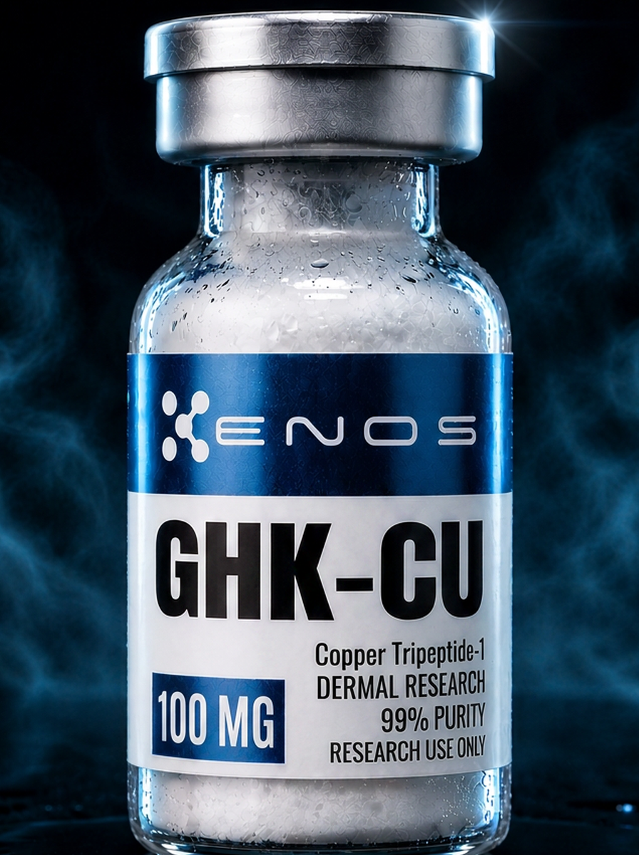 GHK-Cu 100MG (Copper Tripeptide-1) research vial, ENOS Labs USA