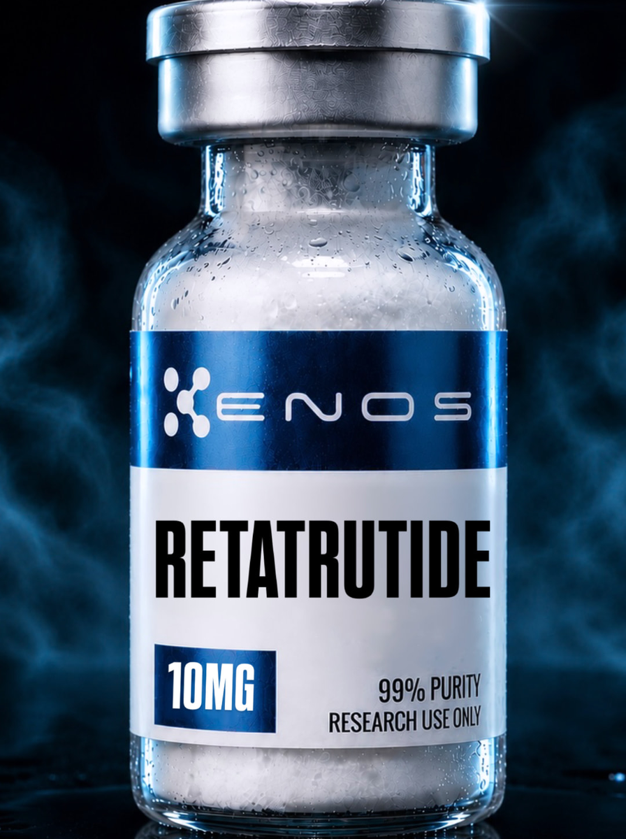 Retatrutide (GLP-3 "RET") 10MG research vial, ENOS Labs USA