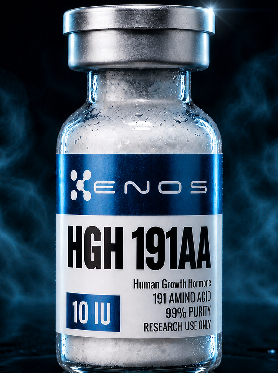 HGH Somatropin 10 x 10IU Research Kit research vial, ENOS Labs USA