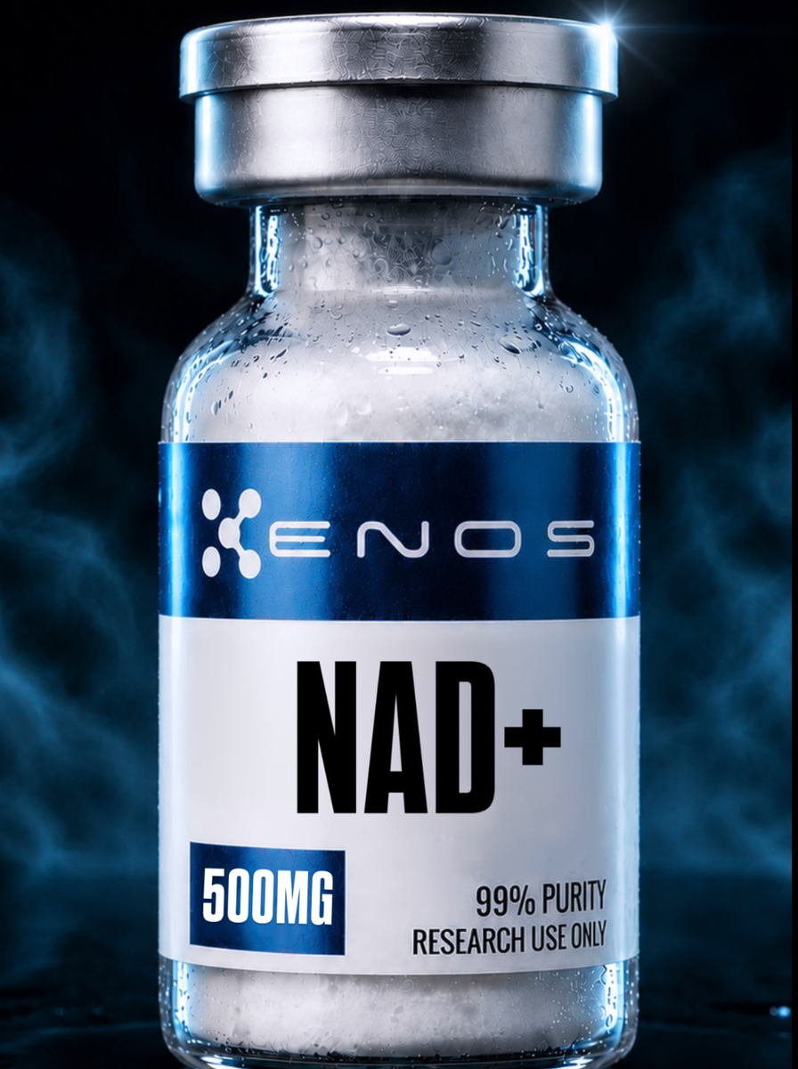 NAD+ 500MG (Nicotinamide Adenine Dinucleotide) research vial, ENOS Labs USA