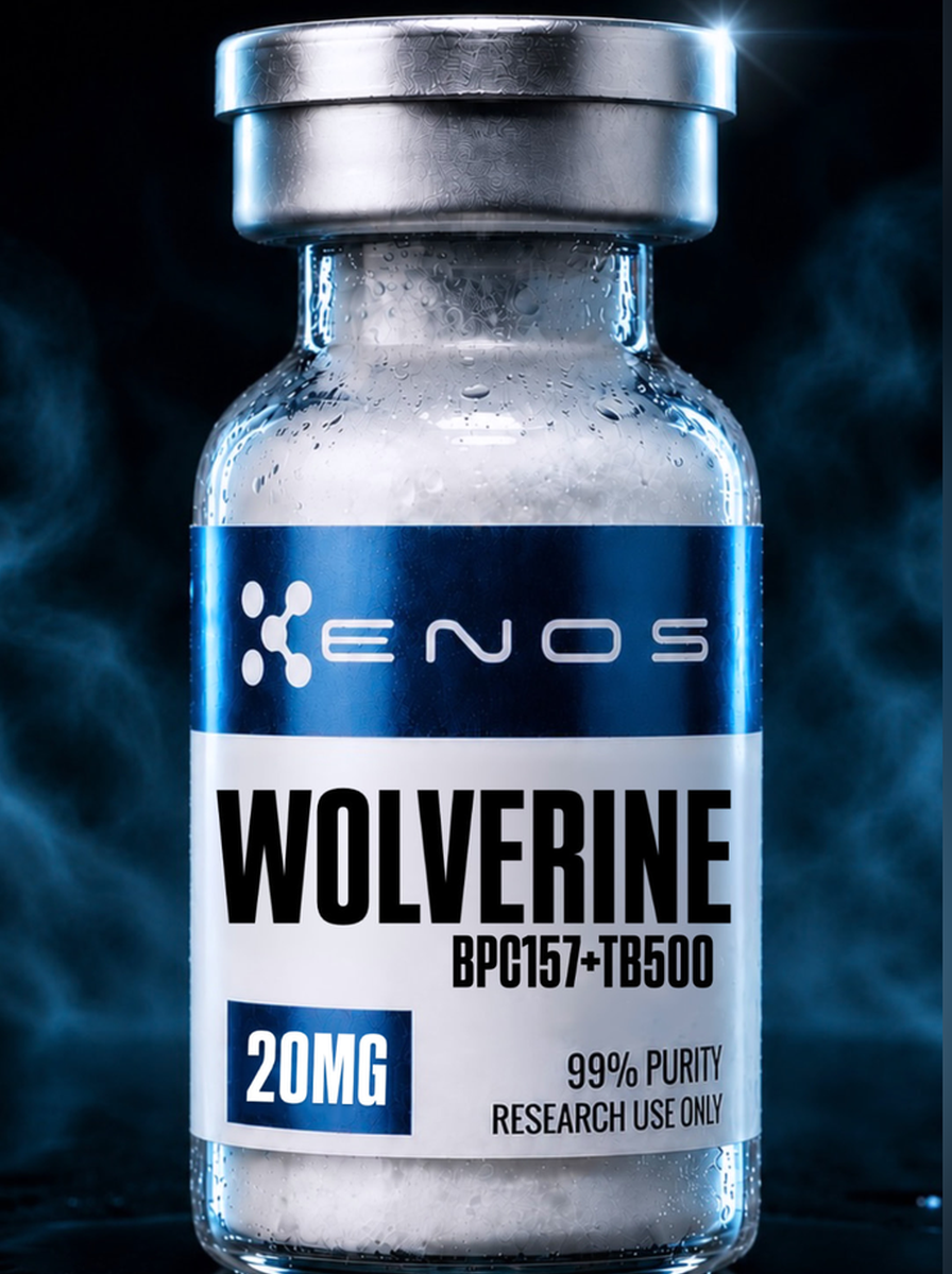 BPC-157 + TB-500 Blend 20MG (Wolverine) research vial, ENOS Labs USA